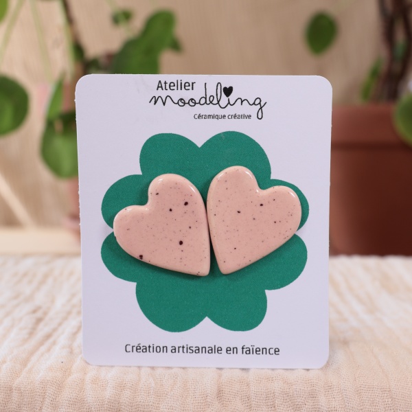 Boucles d'oreilles - Puce coeur